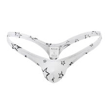Men's Cotton Briefs Low Waist Penis Sissy Sexy Underwear Male Erotic Gay Tongs Underpants for Men Star Print Shorts Panties 2024 - buy cheap