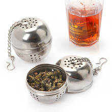 1Pcs Stainless Steel Ball Tea Infuser Mesh Filter Strainer Herb Container Reusable For Spice Tea Infusions Home Kitchen Tools 2024 - buy cheap