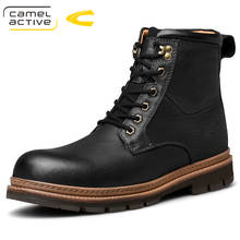 Camel Active New Men's Boots Genuine Leather Snow Boots Retro Fashion Tooling Boots Thick-soled Non-slip High Quality Men Shoes 2024 - buy cheap