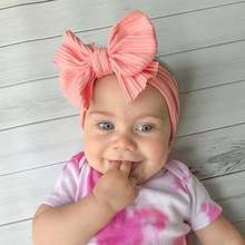 Baby Boy Girl Bow Hair Band Children's Seamless Super Soft Nylon Headbands Cute Princess Kids Headwear Hair Accessories New 2024 - buy cheap