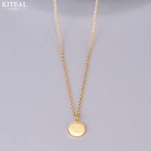 KITEAL Hot New Fashion Gold Vermeil Goddess necklaces & pendants “good luck” Round Card tattoo choker prices in euros 2024 - buy cheap