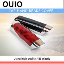 OUIO Car Handbrake Protector Cover Decoration For BMW E46 E60 Ford focus Mazda 3 Volkswagen Polo Golf 4 Skoda octavia Kia rio 2024 - buy cheap