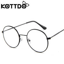 KOTTDO-marcos de anteojos clásicos Vintage para mujer, gafas graduadas redondas de Metal, marcos transparentes para hombres 2024 - compra barato