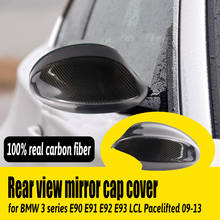 High Quality Car Side Real Carbon Fiber Mirror Cover Caps Accessories Case for BMW 1 3 Series E81 E82 E87 E88 E90 E91 E92 E93 2024 - buy cheap