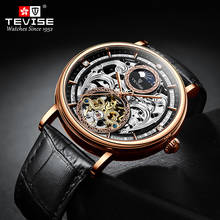 TEVISE Men Wrist Watch Tourbillon Automatic Mechanical Watches Mens Top Brand Luxury Sport Wristwatches Moon Relogio Masculino 2024 - buy cheap
