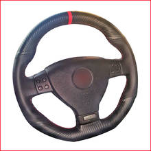 MEWANT PU Carbon Fiber Car Steering Wheel Cover for Volkswagen Golf 5 Mk5 GTI VW Golf 5 R32 Passat R GT 2005 2024 - buy cheap