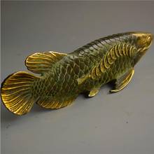 Ym estátua de cobre direto da fábrica, produtos finos de cobre, pequeno peixe goldfish, presentes favoritos, ornamentos, artesanato de cobre 2024 - compre barato