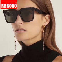 RBROVO-Gafas De Sol De gran tamaño para hombre y mujer, lentes De Sol cuadradas con gradiente, De marca De lujo, color rosa, UV400, 2021 2024 - compra barato
