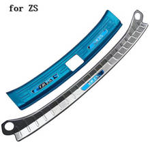 Car accessories Stainless Steel Rear Bumper Protector Sill Trunk Tread Plate Trim for MG ZS 2017-2019 Car styling 2024 - buy cheap