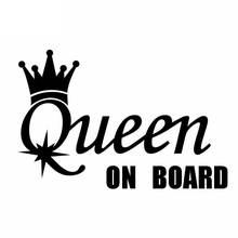 Car Sticker Accessories QUEEN ON BOARD Vinyl Personalized Car Window Decorative Waterproof PVC 15cm X 10cm 2024 - buy cheap