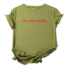 Девушки делают истории Женская хлопчатобумажная рубашка женских забавная футболка для женщин короткий рукав Футболка с принтом, женская обувь, черные, Camisetas Mujer 2024 - купить недорого