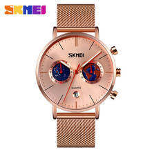 SKMEI Men’s Watches 2021 Stainless Steel Luxury Big Brand Man Watch Curved Chronograph Movement Quartz Wristwatches 9231 2024 - buy cheap
