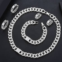 GODKI-Conjunto de collar, pulsera y pendientes de Zirconia cúbica para mujer, para boda, boda, novia, Dubái, fiesta, joyería de boda 2024 - compra barato