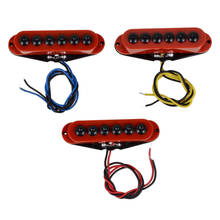 Captadores de ponte intermediária, peça de bobina única captadora vermelha para stratocaster para guitarra elétrica, 1 conjunto 2024 - compre barato