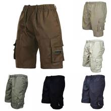 Casual Summer Men Classic Tactical Shorts Outdoor Solid Color Multi-pockets Drawstring Baggy Cargo Shorts Pants Cargo Shorts 2024 - buy cheap