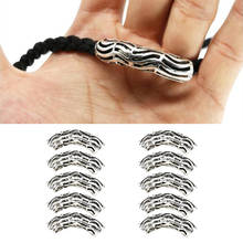 10Pcs Antique Norse Tube Beads Dreadlocks Twisted Hair Braid Rings Jewelry Hair Braid Beads Metal Rings Cuff Hair Beauty 2024 - buy cheap