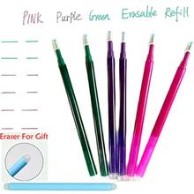 Gel caneta fricção apagável recarga mágica apagável caneta recarga 0.7mm verde roxo rosa tinta escritório escola papelaria ferramentas de escrita 2024 - compre barato
