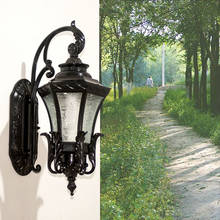 Lâmpada de parede estilo europeu, lâmpada de led para decoração de casa, área externa, jardim, corredor, varanda 2024 - compre barato