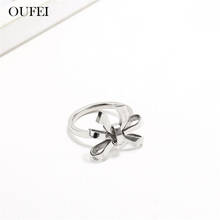 OUFEI Rings  Jewelry Woman Bow-knot Ring Stainless Steel Female   Fashion Jewelry Accessories Gifts For Women 2019 fashion charm 2024 - buy cheap