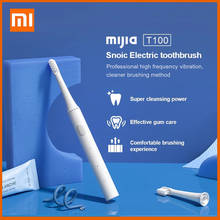 Зубная щетка xiaomi Mijia T100 звуковая электрическая для взрослых, автоматическая ультразвуковая Водонепроницаемая зубная щетка с USB-зарядкой 2024 - купить недорого