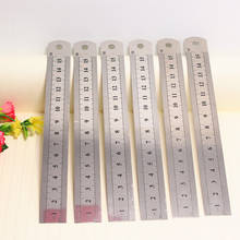 Steel ruler 15cm 20CM30cm steel ruler stainless steel ruler office stationery metal ruler 2024 - buy cheap