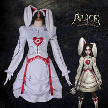 Anime! Alice: Madness Returns Alice Bunny Suit Lovely Dress Uniform Cosplay Costume Halloween Easter Outfit NEW Free Shipping 2024 - buy cheap
