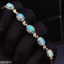 KJJEAXCMY fine jewelry natural Opal 925 sterling silver luxury new women hand bracelet support test hot selling 2024 - buy cheap