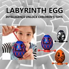 Montessori educação labirinto ovos brinquedo ovo de páscoa crianças educacional bola mágica inteligente ovo labirinto jogo brinquedos para crianças presente 2024 - compre barato