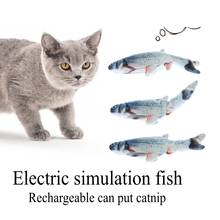 Cat Toy Electric Fish Funny Simulation Charging Dancing Fish Pet Cats Toys Interactive Cat Toy Gifts Type Can be put Catnip 2024 - buy cheap
