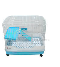 Feeding cage breeding rabbit  guinea pig dayang metal drawer wheel luxury anti-spray urine 2024 - buy cheap