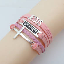 Infinity Love Jesus Bracelets Charm Believe Jesus Multilayer Wrap Bracelet & Bangles For Women And Men Gifts 2024 - buy cheap