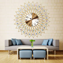 Clocks Creative Iron Living Room Wall Clock Modern European Personality Decorative Mute Quartz Clock 2024 - buy cheap