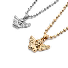 1PC Korea Cute Wings Angele Pendant Necklace Choker For Women Trendy Gold Metal Love God Cupid Collar Clavicle Chain Jewelry 2024 - buy cheap