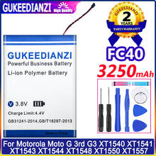 3250mAh GUKEEDIANZI FC40 G3 SNN5965A Para Motorola Moto G 3rd G3 XT1540 XT1541 XT1543 XT1544 XT1548 XT1550 XT1557 2024 - compre barato