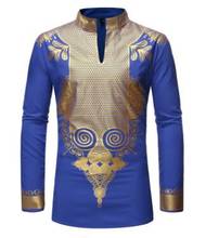 2019 new summer and spring african men printing plus size shirts S-XXL 2024 - buy cheap