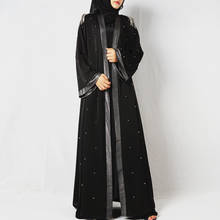 KALENMOS Muslim Dress Empire Outwear Plus Size Abaya Long Robes Tunic Middle East Ramadan Arab Winter Islamic Clothing Burka 2024 - buy cheap