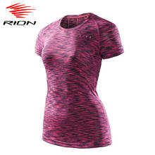 RION Women Summer Short Sleeve Sport Gym Fitness Yoga Shirts Quick Dry Training Exercise T Shirts Sports Shirts Tops 2024 - buy cheap