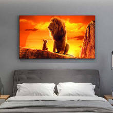 The Lion King Movie Posters and Prints Wall Art Canvas Painting Animal Picture Wall Art for Living Room Home Decor (No Frame) 2024 - buy cheap