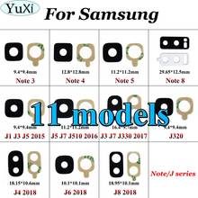 YuXi 11models For Samsung for Galaxy J5 J3 J7 J320 J4 J6 J8 2015 Note 4 5 3 8 Rear Back Camera Glass Lens Cover With Adhesive 2024 - buy cheap