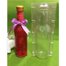 Winebottle Shaped Plastic Clear Candle Molds Soap Mould Candles Making Craft 2024 - buy cheap