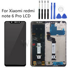 For Xiaomi redmi note 6 Pro LCD Display +Frame Touch Screen replacement Digitizer Assembly Touch Screen Repair Parts 2024 - buy cheap