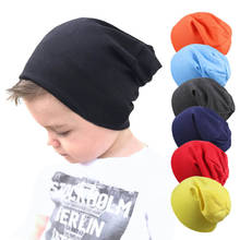 Livre deliverynovo chapéu de hip hop para bebês, moda primavera outono, cachecol para bebês, meninos, meninas, gorro de malha, inverno, quente, cor sólida c 2024 - compre barato