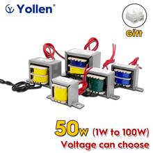 EI 50W Wire Cable Connetion Power Transformer 50VA Voltage Customized 220V/380V/110V to 6V/9V/12V/15V/18V/24V/110V Dual Output 2024 - buy cheap