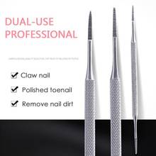 Double-head  Stainless Steel Nail Picker Pedicure Tool Cleaning Nail Clippers Nail Dirt Foot Care Manicure Pedicure Tools 2024 - buy cheap