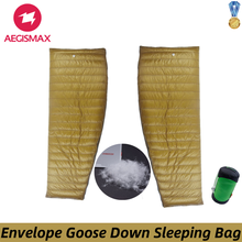 AEGISMAX LIGHT Sleeping Bag Trapezoid Mummy Goose Down Sleeping Bag Splicable 15D Nylon Fabric 800FP Spring and Autumn Warm 2024 - buy cheap