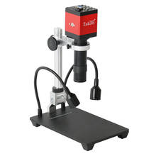 Microscopio de vídeo Digital Industrial con soporte de luz LED + Zoom 130X, 1080P, 14MP, HDMI, VGA, CPU, PCB, soldadura 2024 - compra barato