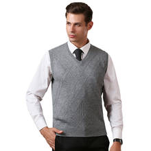 Autumn Mens Fine Knit Sweater Vest Men's Striped Pullover Sweater Hem Gentleman Slim Fit Casual Sweaters Sleeveless Pullovers 2024 - buy cheap