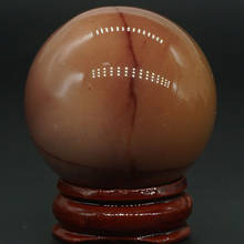 Natural mookaite bola mineral esfera de quartzo mão massagem bola de cristal cura feng shui decoração para casa acessório 40mm 2024 - compre barato