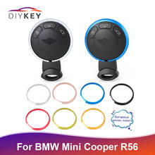 Diykey 3 botão keyless remoto inteligente caso chave fob escudo substituição remoto chave capa para bmw mini cooper r56 r57 r58 r60 r61 2024 - compre barato