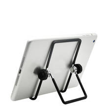 Suporte de mesa dobrável para tablet/smartphone, mesa portátil de metal universal ajustável com areia para ipad 2024 - compre barato